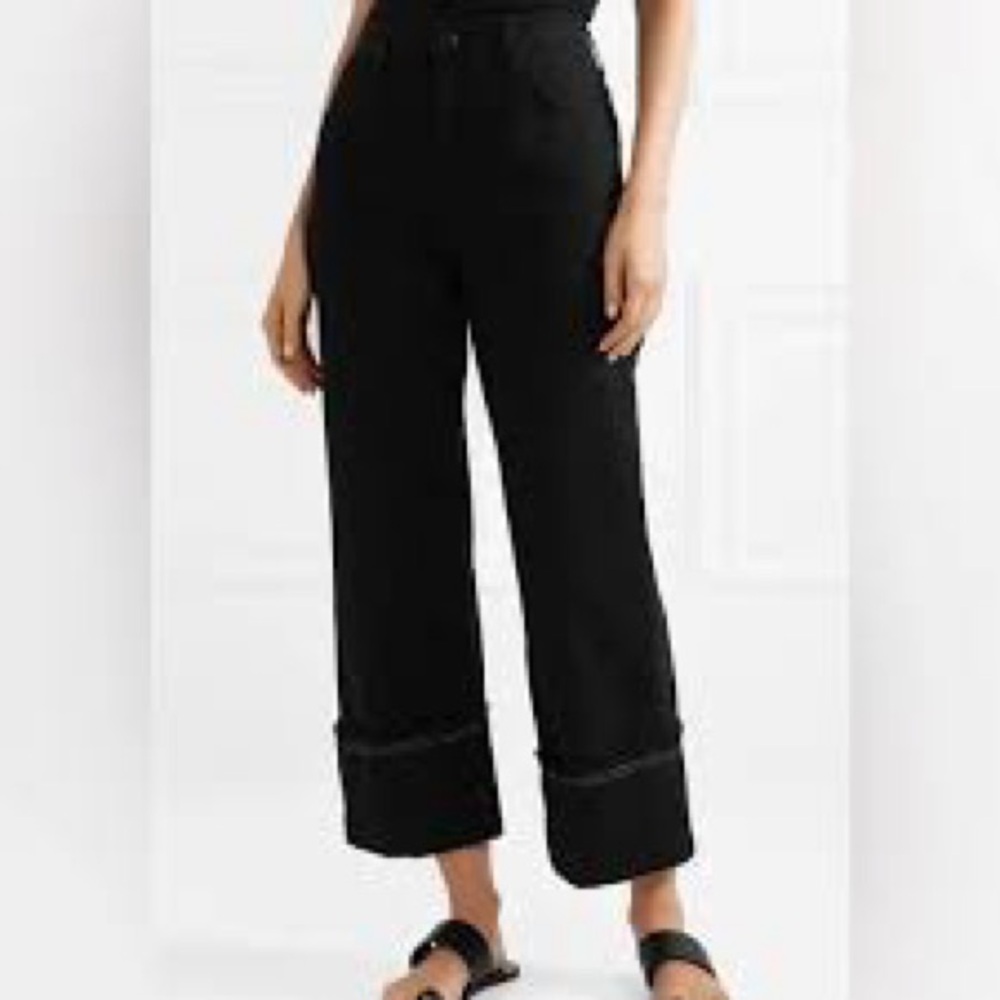 J Brand Joan Cropped Black Jean Size 25